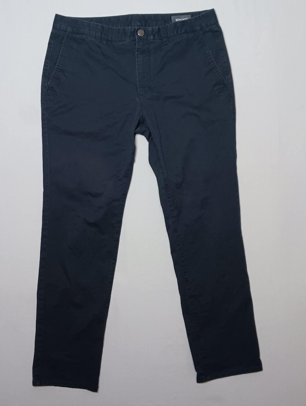 Bonobos Stretch Washed Slim Fit Twill Chino Pants 36X32 Navy Blue 14870